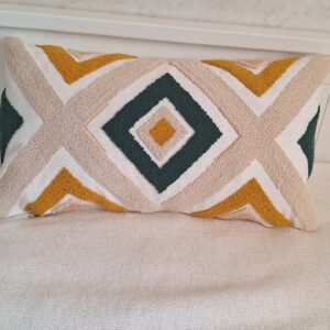 Coussin Décoratif à Motifs Géométriques