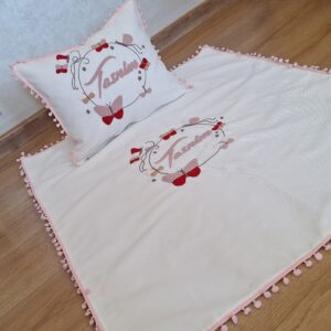 Parure Coussin & Drap Papillons