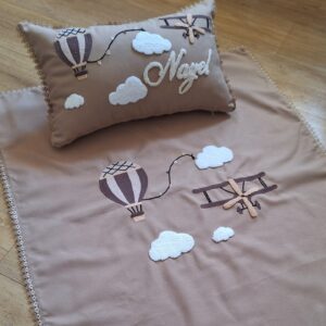 Drap Bébé Personnalisé – Montgolfière