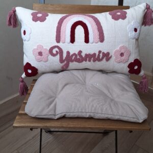 Coussin Fleur Personnalisé